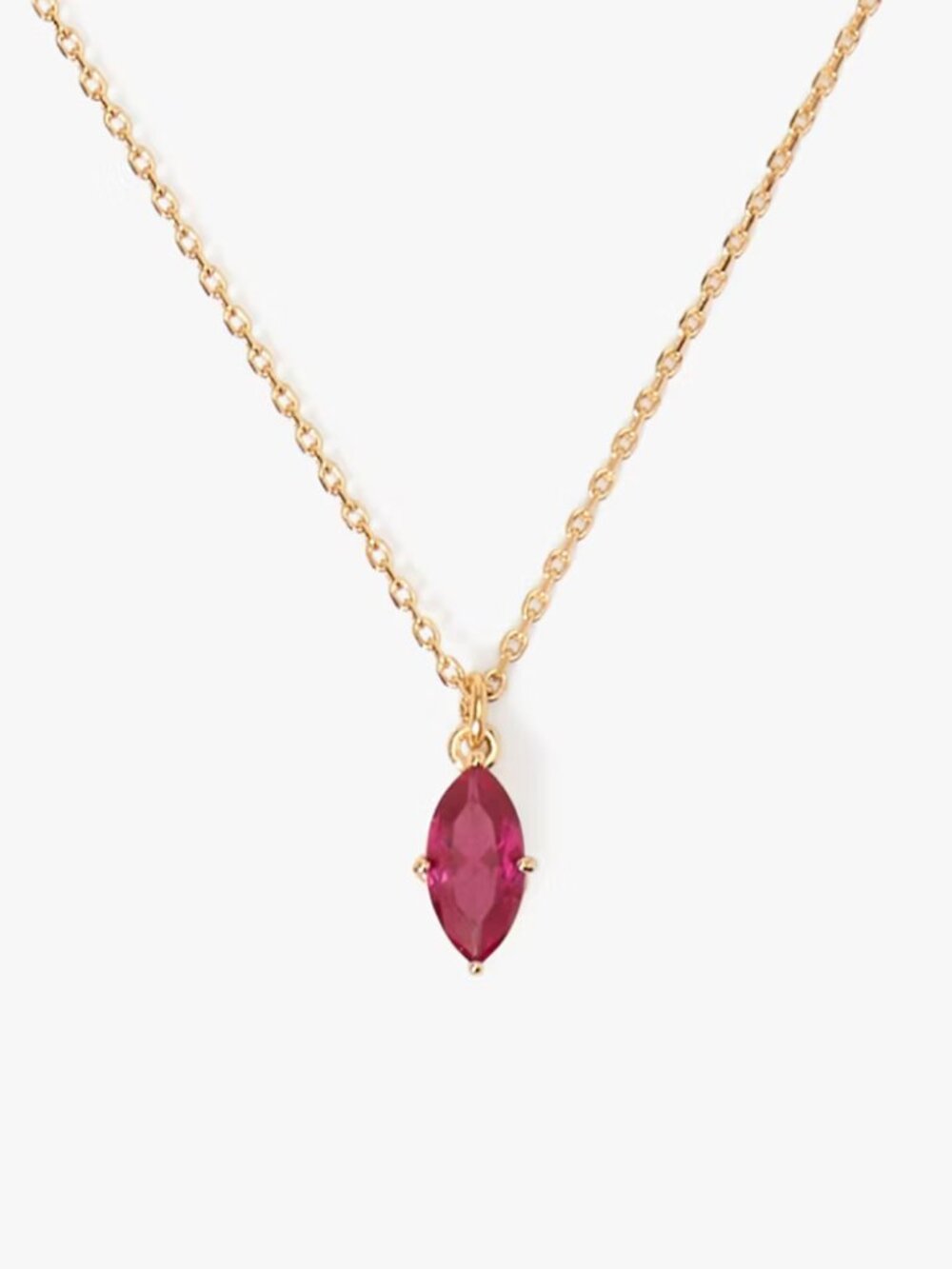 kate spade Ruby/Gold Signature Solitaire Pendant/NWT